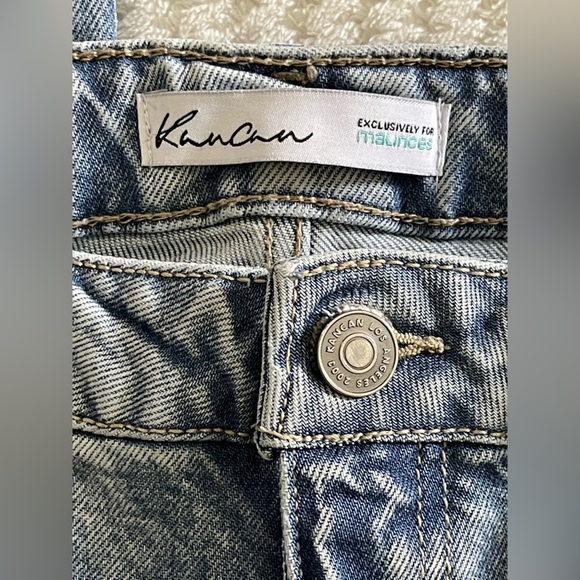 KanCan Light Sandblasted High Rise Porkchop Pocket Straight Jean - Picture 3 of 7